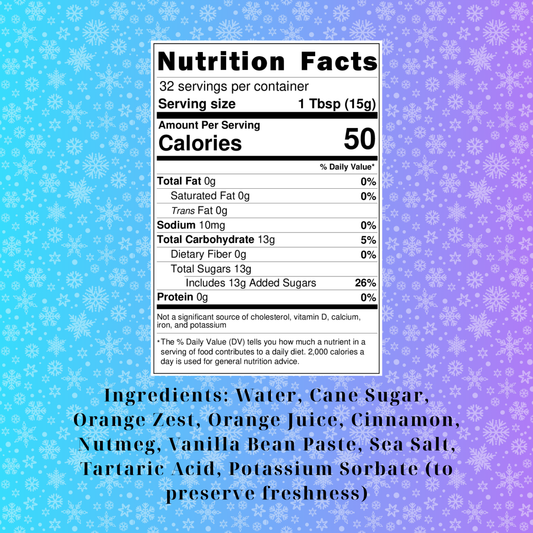 Orange Meringue Syrup (16oz)