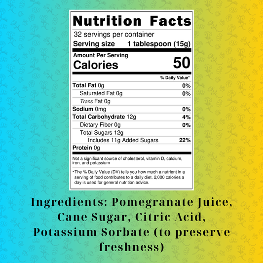 Pomegranate Syrup (16oz)