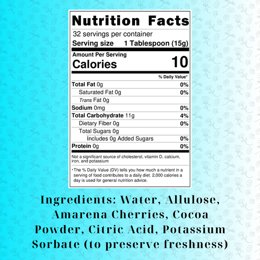 Sugar-Free Dark Chocolate Cherry (16oz)