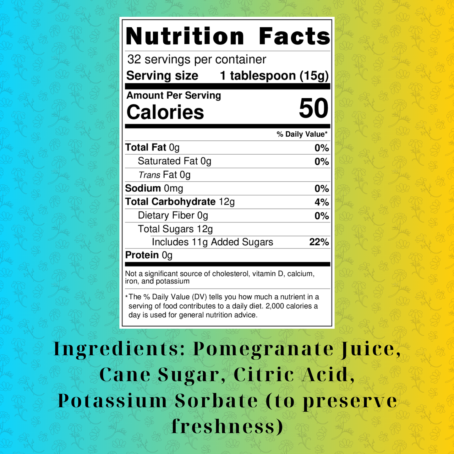 Pomegranate Syrup (16oz)