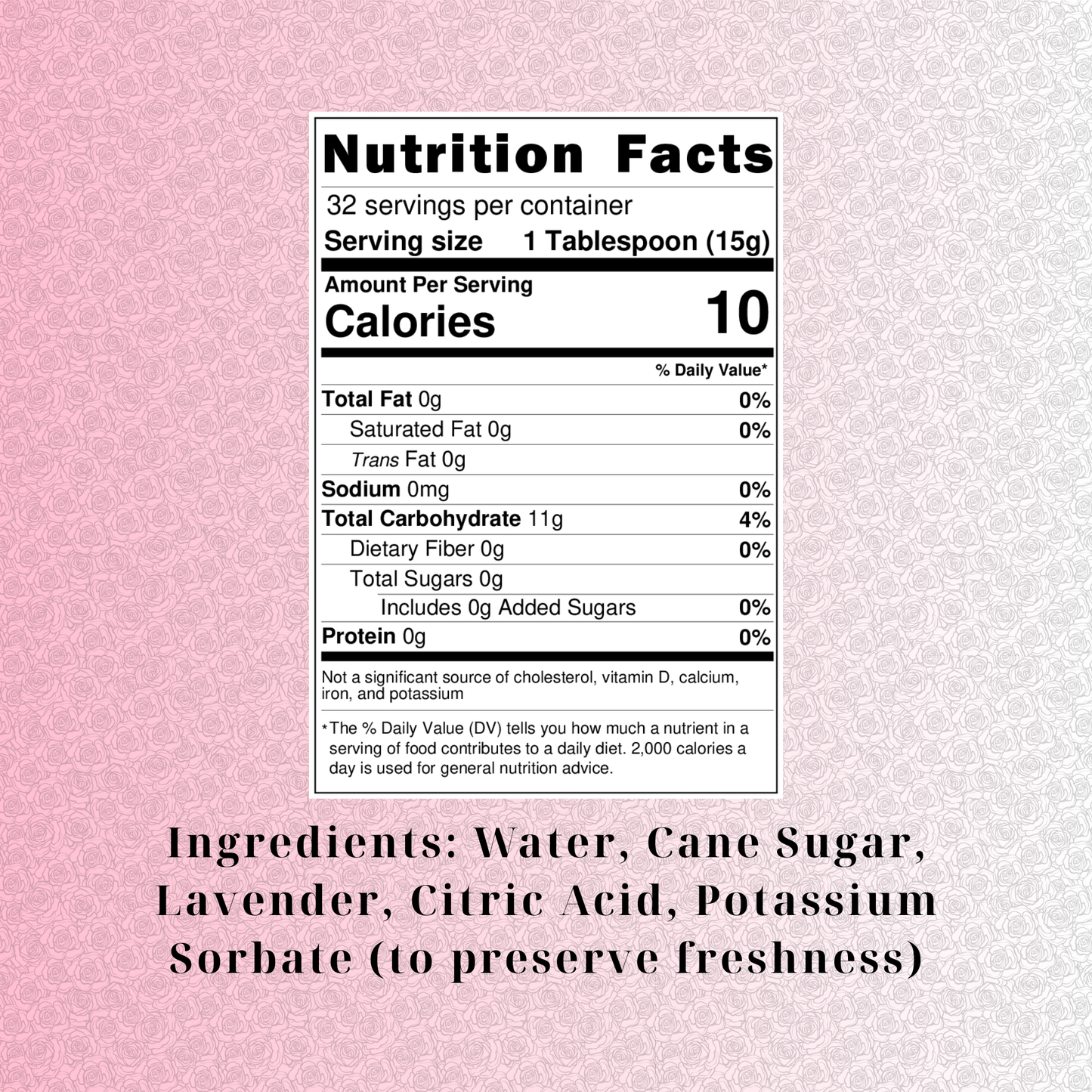 Sugar-Free Lavender (16oz)