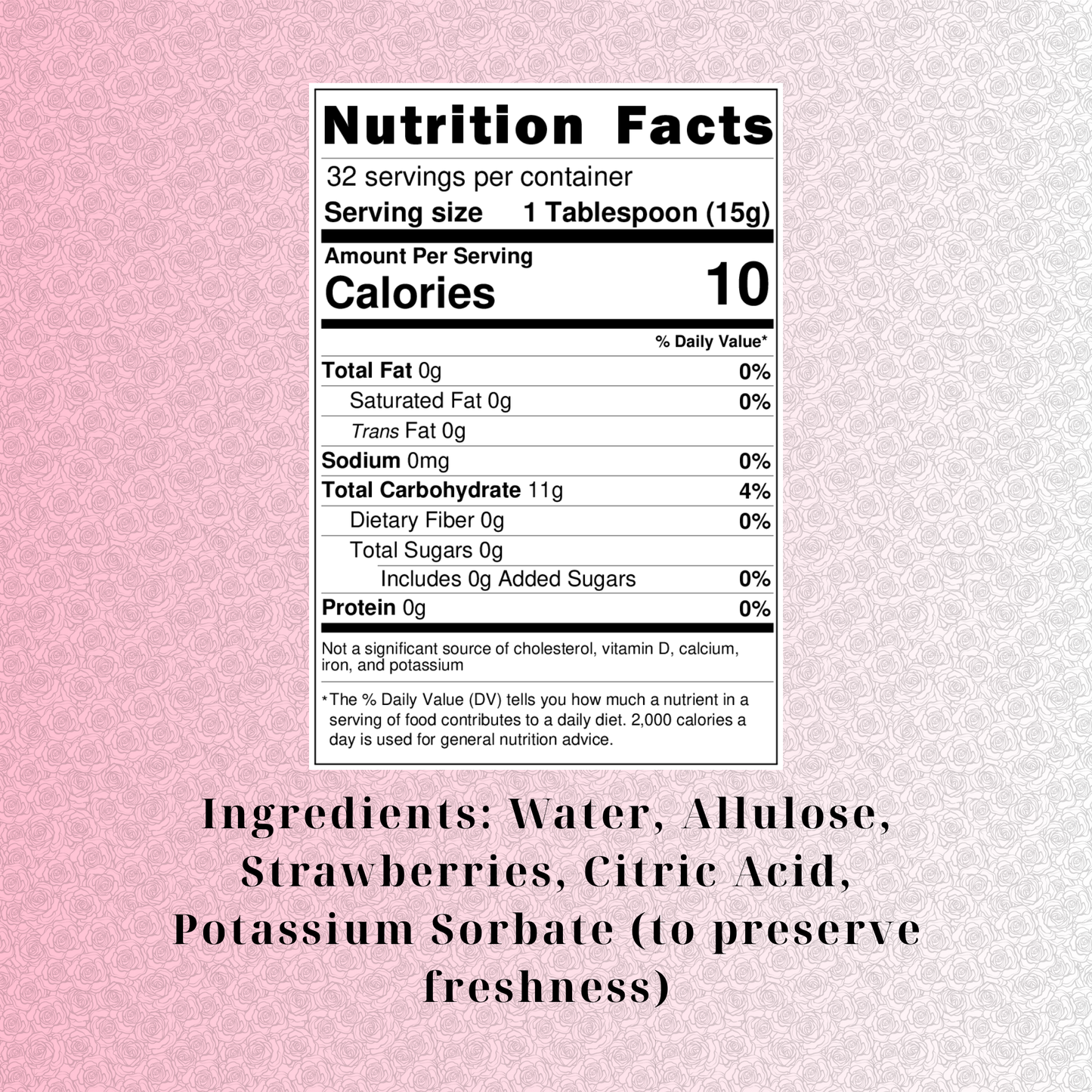 Sugar-Free Strawberry (16oz)